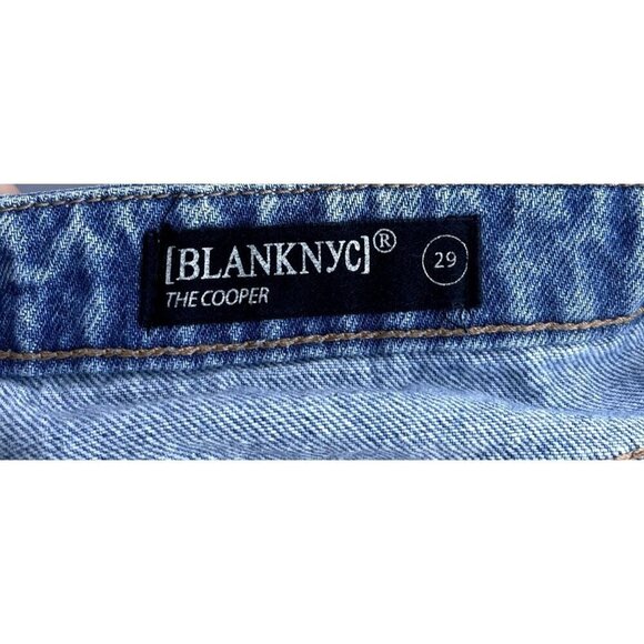 BLANKNYC The Cooper Long Slim Straight Size 29 High Rise Split Hem Jean - Picture 8 of 11